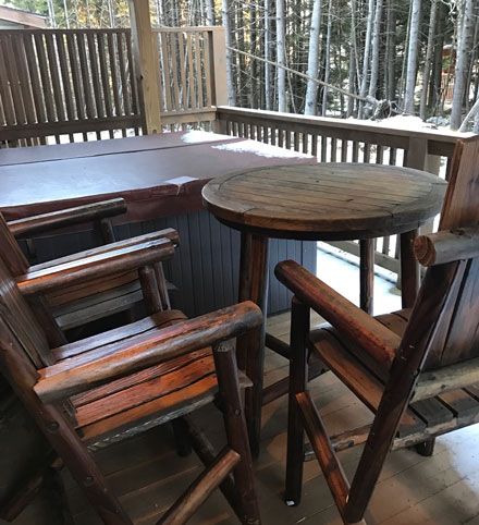 Back Deck and Hottub