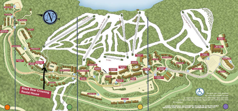 Location of Black Bear Crossing Rental